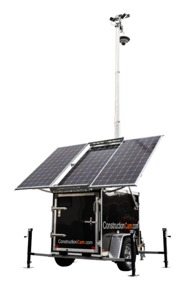 ConstructionCAM Solar-Powered Security Camera and Light Trailer