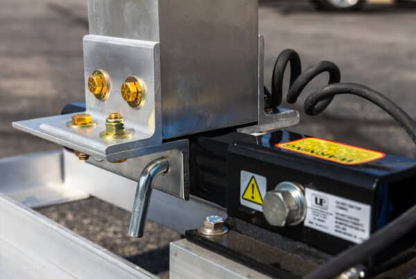 ConstructionCAM Mini Light Tower Cart accessory features a Reese hitch connector