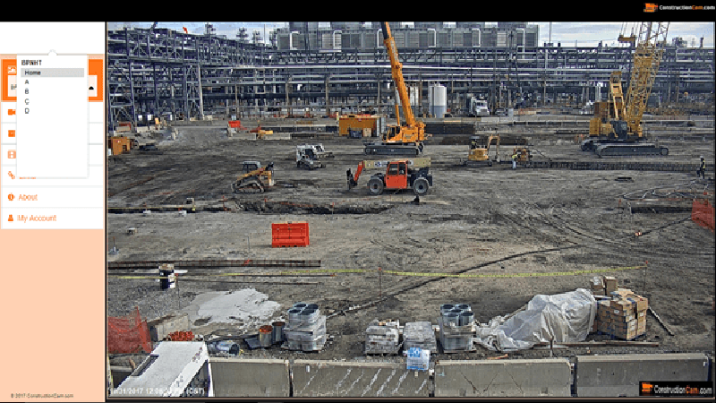 ConstructionCAM Surveillance Software allows you to monitor work sites in real time